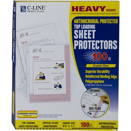 C-Line Products Protector, Sheet, Antimcrb, Cl 100PK CLI62033